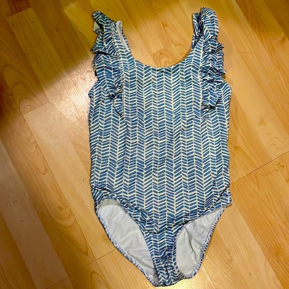 Short Vineyard Verts Fille Taille 14 - Vert Et Blanc Motif Baleine - Bon état